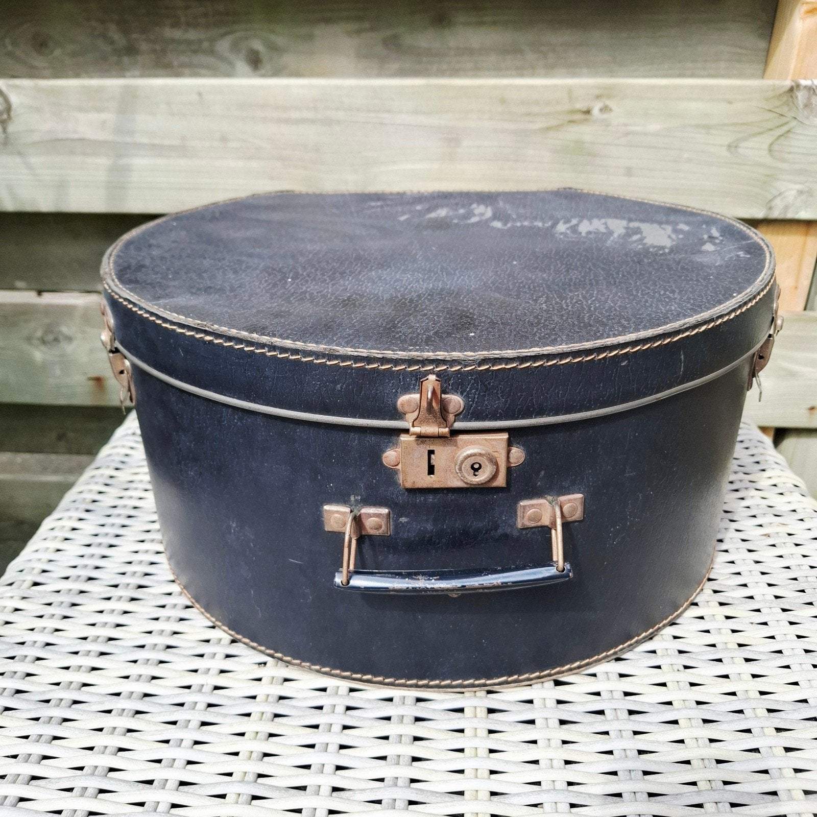 Vintage zwarte hoedenkoffer, Ophalen of Verzenden