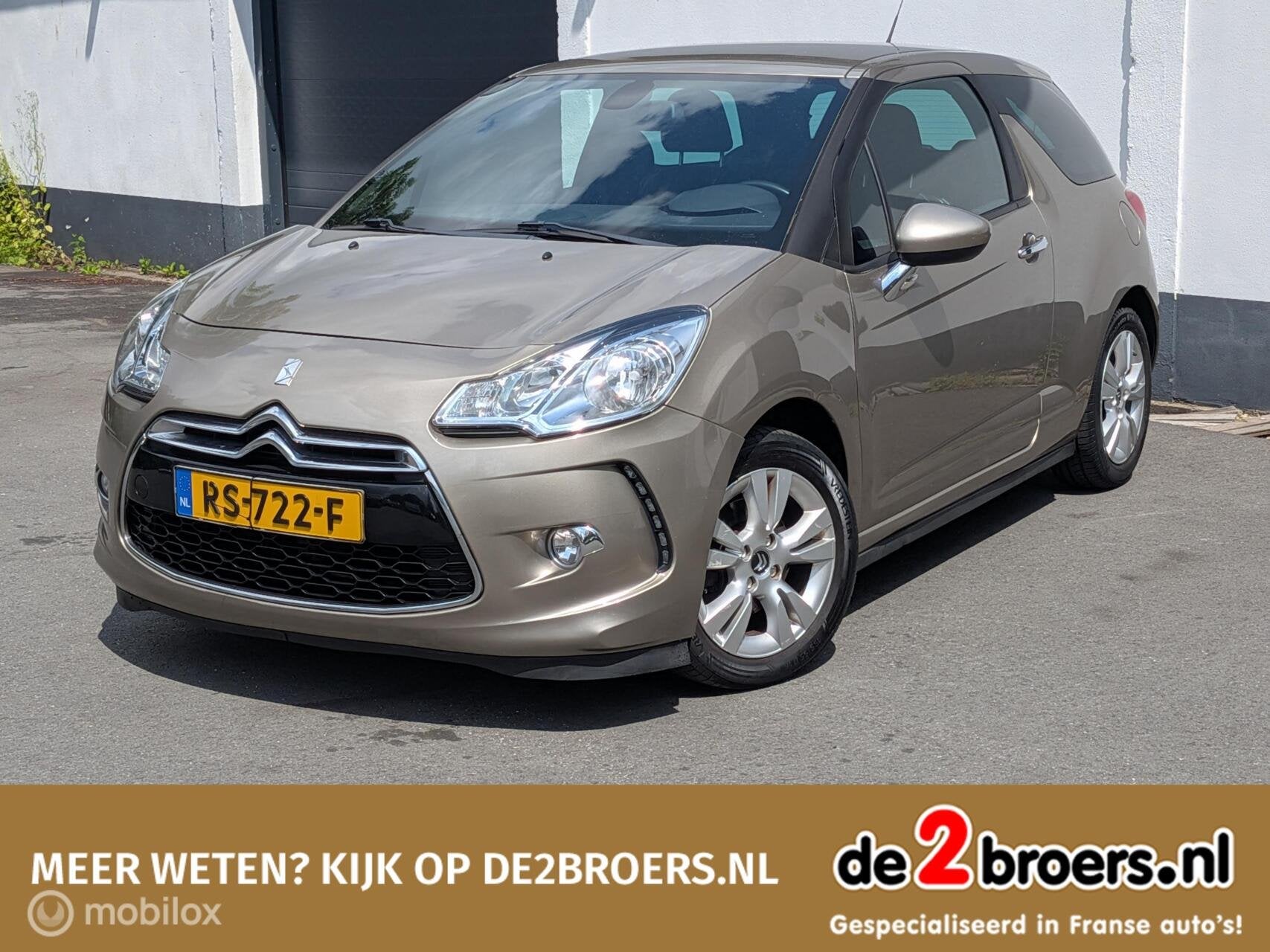 Citroen DS3 1.6 So Chic/Airco/Navi/Camera/ NetteAuto, Voorwielaandrijving, Euro 5, 4 cilinders, Bruin