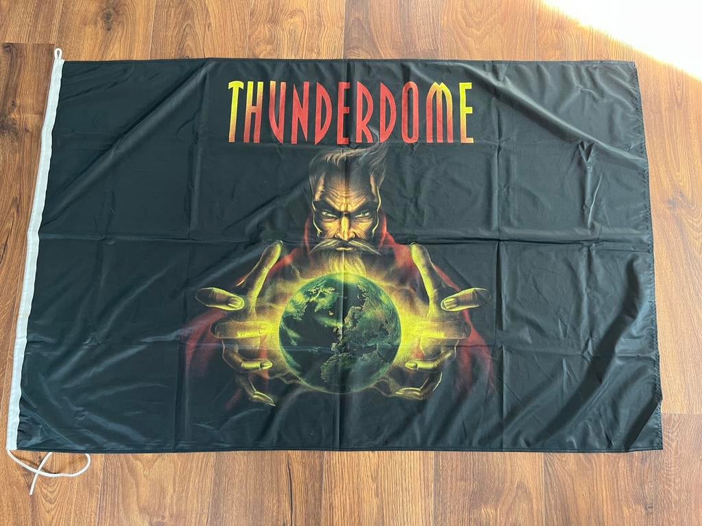 Thunderdome vlag – Hardcore Rules the World (als nieuw), Ophalen of Verzenden, Zo goed als nieuw