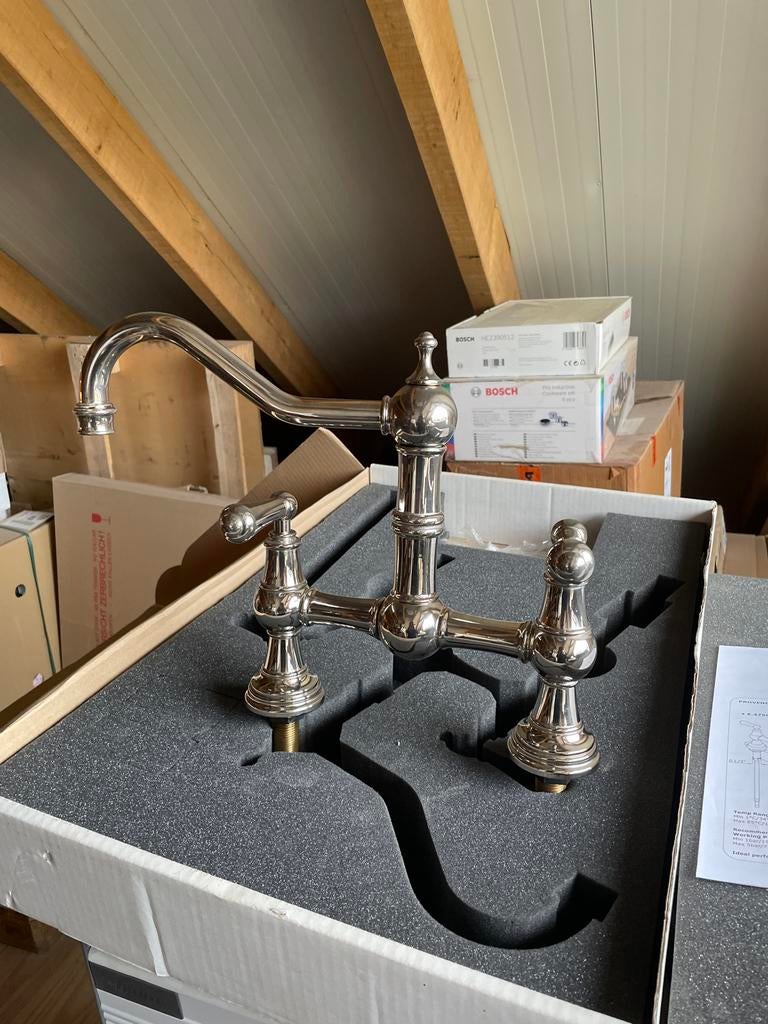 Perrin Rowe Zilver Verchroomde Kraan - Nieuw in Doos, Ophalen, Nieuw, Grijs