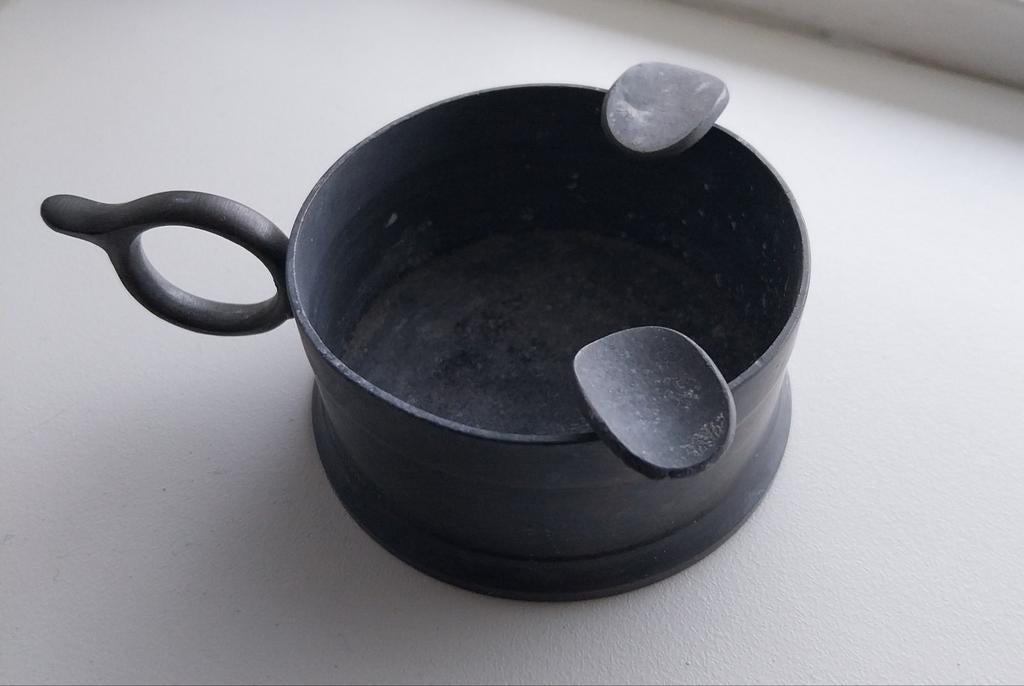 Asbakje v engeltjes tin, Antiek en Kunst, Ophalen of Verzenden