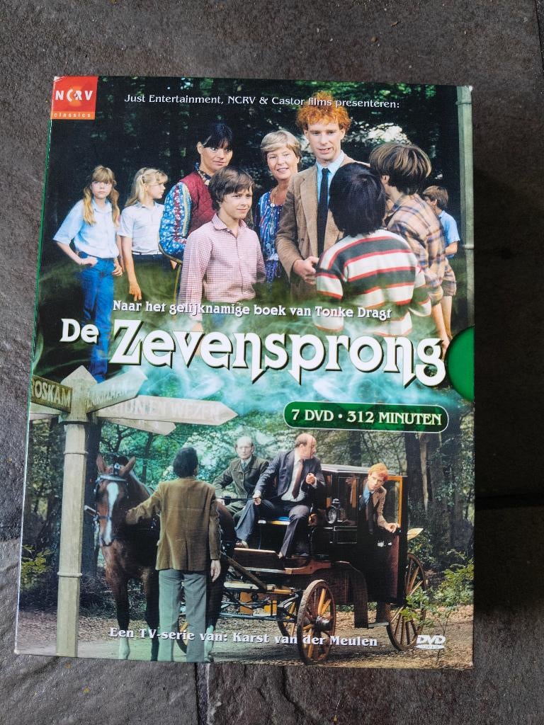 De Zevensprong, dvd box, 7 dvd's, Cd's en Dvd's, Dvd's | Tv en Series, Alle leeftijden, Boxset, Ophalen of Verzenden, Zo goed als nieuw