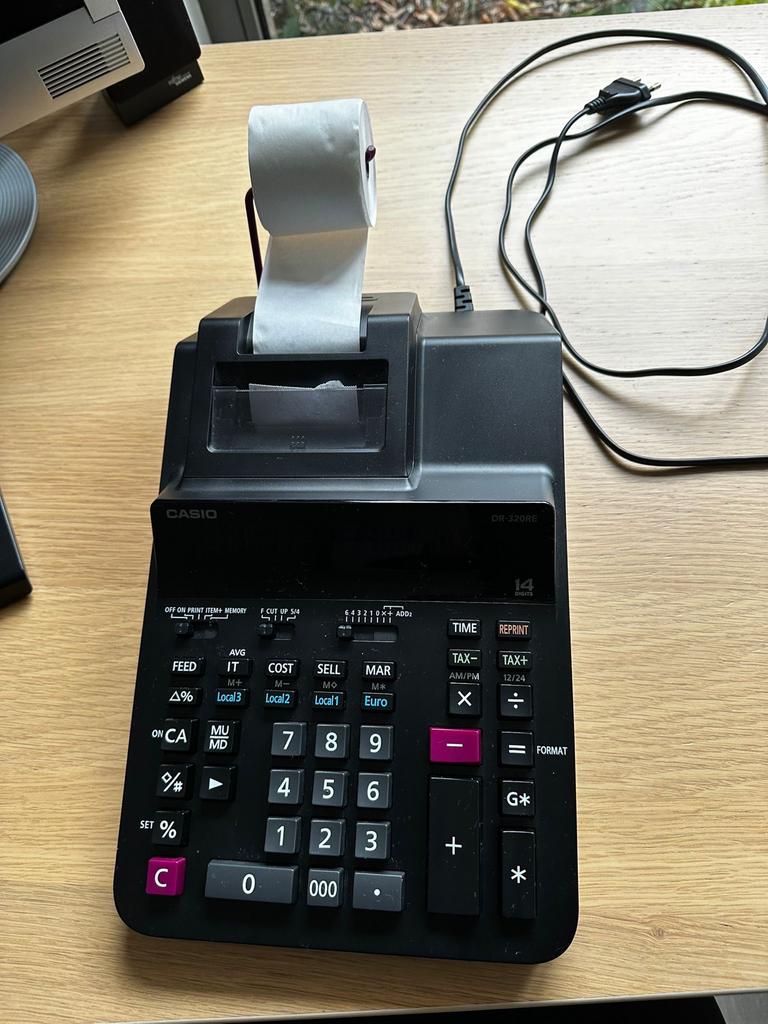 Casio DR-320RE Rekenmachine - Zo Goed Als Nieuw!, Ophalen