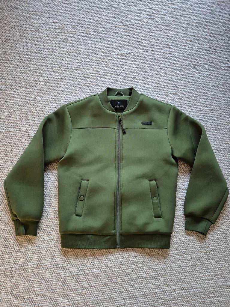 Nik & Nik jacket groen maat 152, Ophalen, Zo goed als nieuw, Meisje, Jas