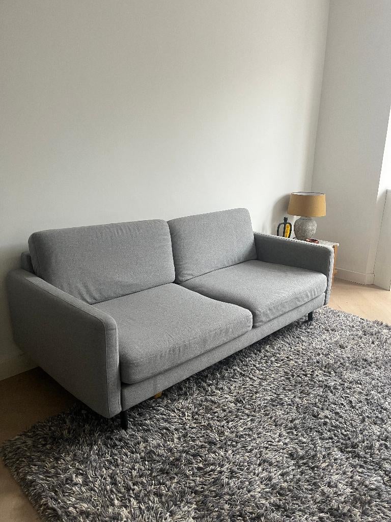 Bank grijs Bolia, Ophalen, 150 tot 200 cm, Tweepersoons, 75 tot 100 cm
