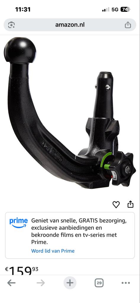 Westfalia Demonteerbare Trekhaak, Verzenden, Gebruikt
