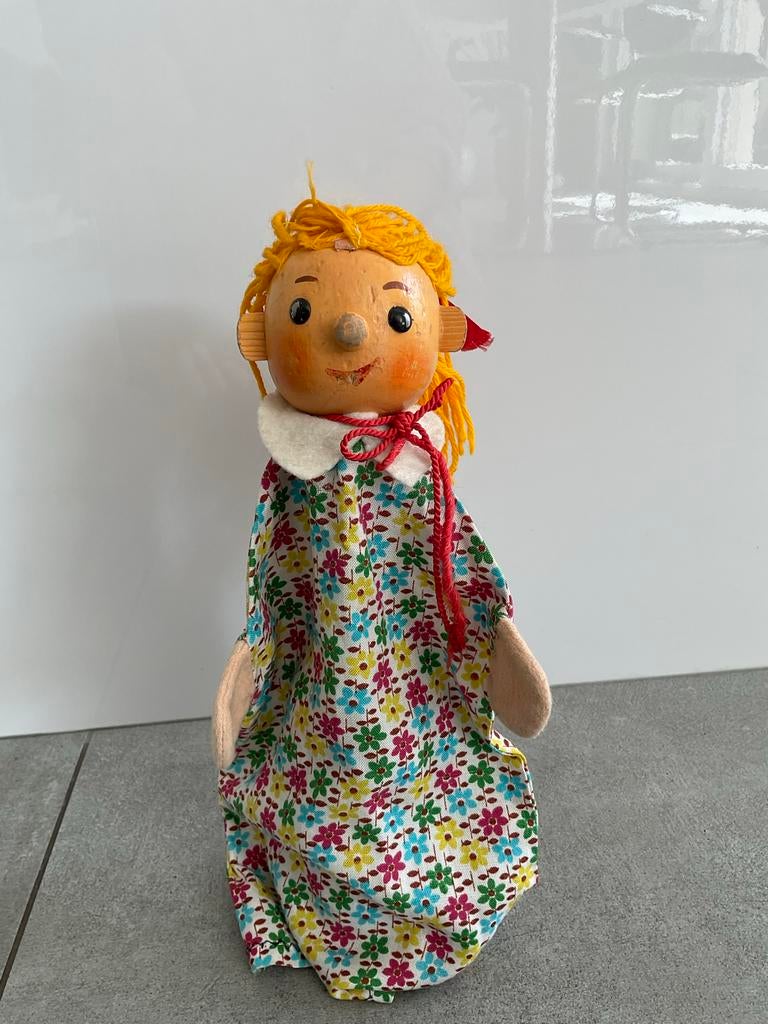 Vintage Houten Poppenkastpop, Antiek en Kunst, Ophalen of Verzenden