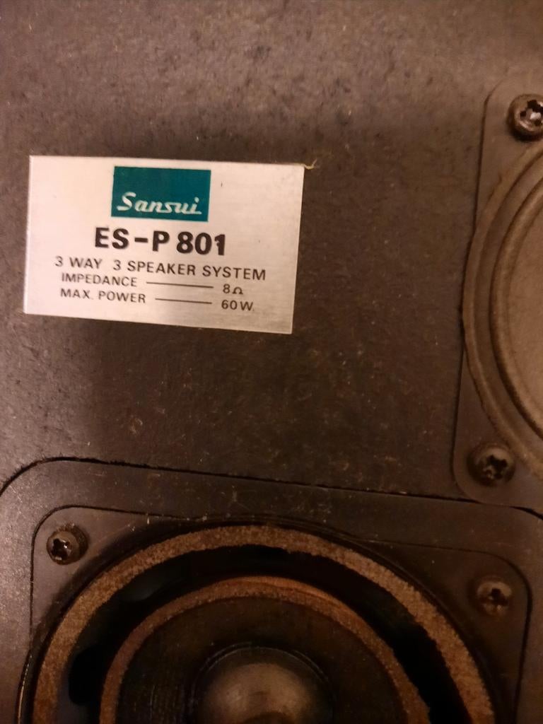 Sansui luidsprekers, Audio, Tv en Foto, Luidsprekers, Ophalen, 60 tot 120 watt, Front, Rear of Stereo speakers, Overige merken
