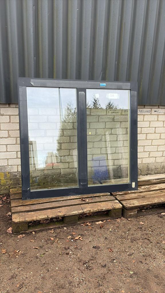 (216) Nieuw aluminium raamkozijn draai kiep incl glas, Raamkozijn, Inclusief glas, 75 tot 150 cm, Ophalen