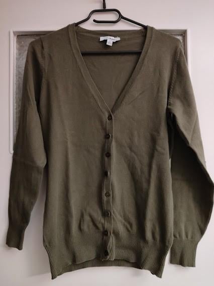 Anni Rolfi khaki kleurig dames cardigan vestje, Kleding | Dames, Maat 38/40 (M), Overige kleuren, Zo goed als nieuw, Anni Rolfi