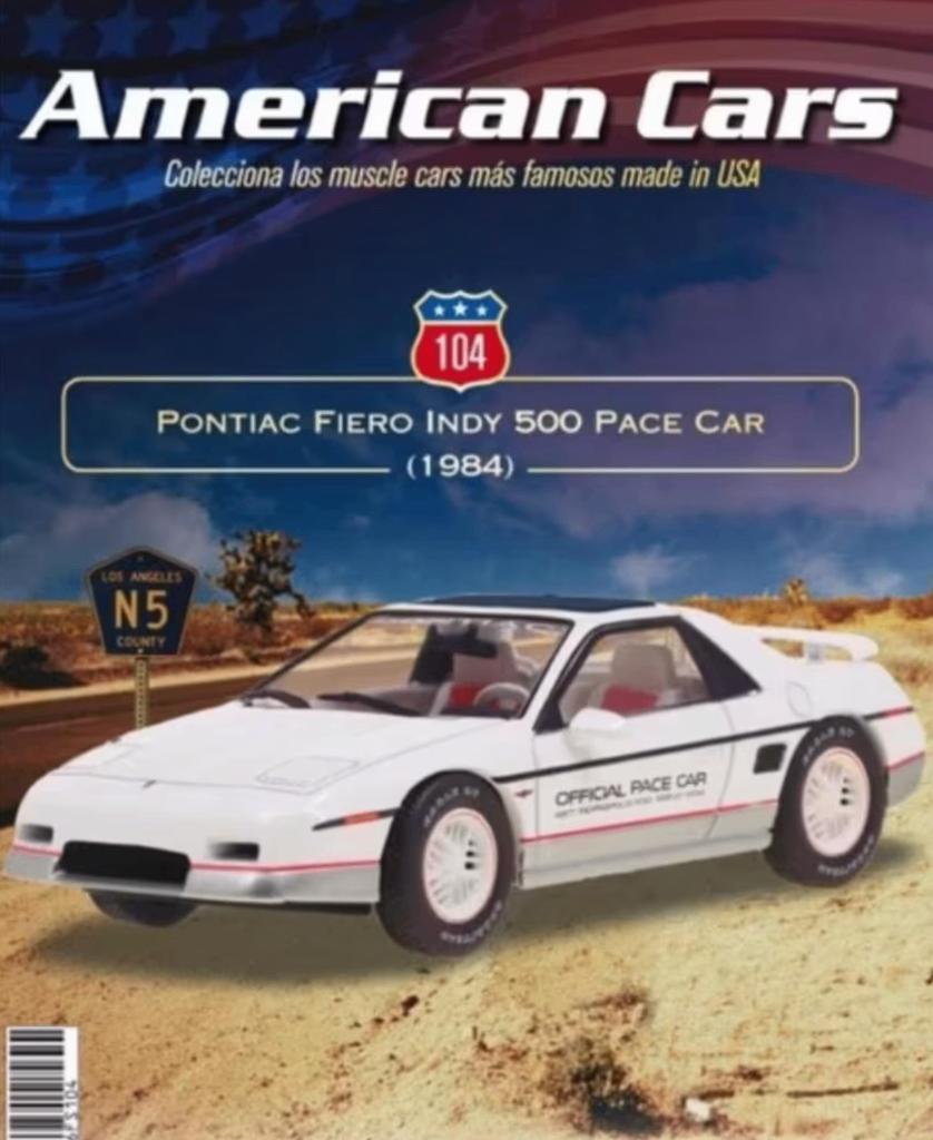 Pontiac Fiero Indy 500 Pace Car '84 1/43 American cars # 104, Verzenden, Nieuw, Auto, Overige merken