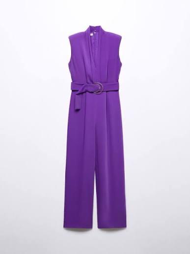 Nieuwe Mango jumpsuit XXL lila crêpe, Kleding | Dames, Jumpsuits, Ophalen of Verzenden, Nieuw, Maat 46/48 (XL) of groter, Paars