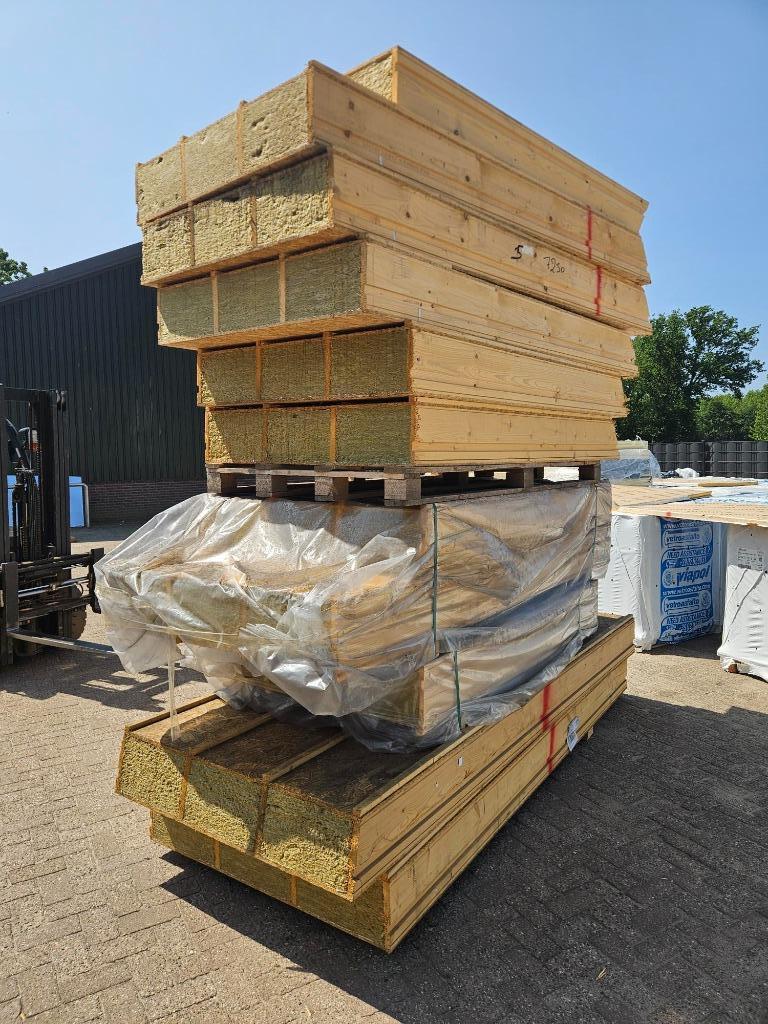 Unilin Zelfdragende dakplaat 260mm, 12 cm of meer, Steenwol, Zo goed als nieuw, 15 m² of meer