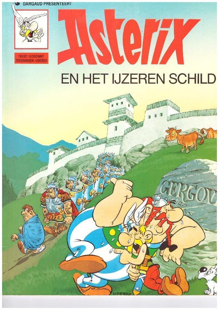 Asterix en het ijzeren schild, Eén stripboek, Ophalen of Verzenden, Zo goed als nieuw, Goscinny & Uderzo