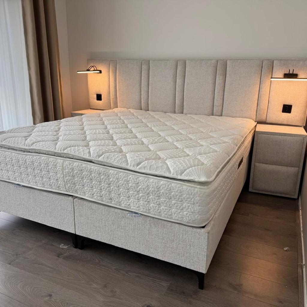 Goedkoopste Bed 140 200 160 200 Bedden Opberg Boxspring SALE, Huis en Inrichting, Crème, Ophalen of Verzenden, 180 cm, 200 cm