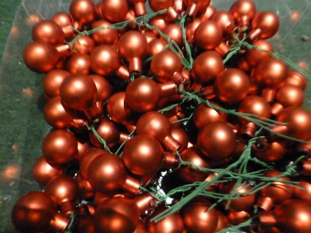 126 rode matte glas kerstballen op stok 20 mm 12 cm, Diversen, Kerst, Ophalen of Verzenden, Nieuw