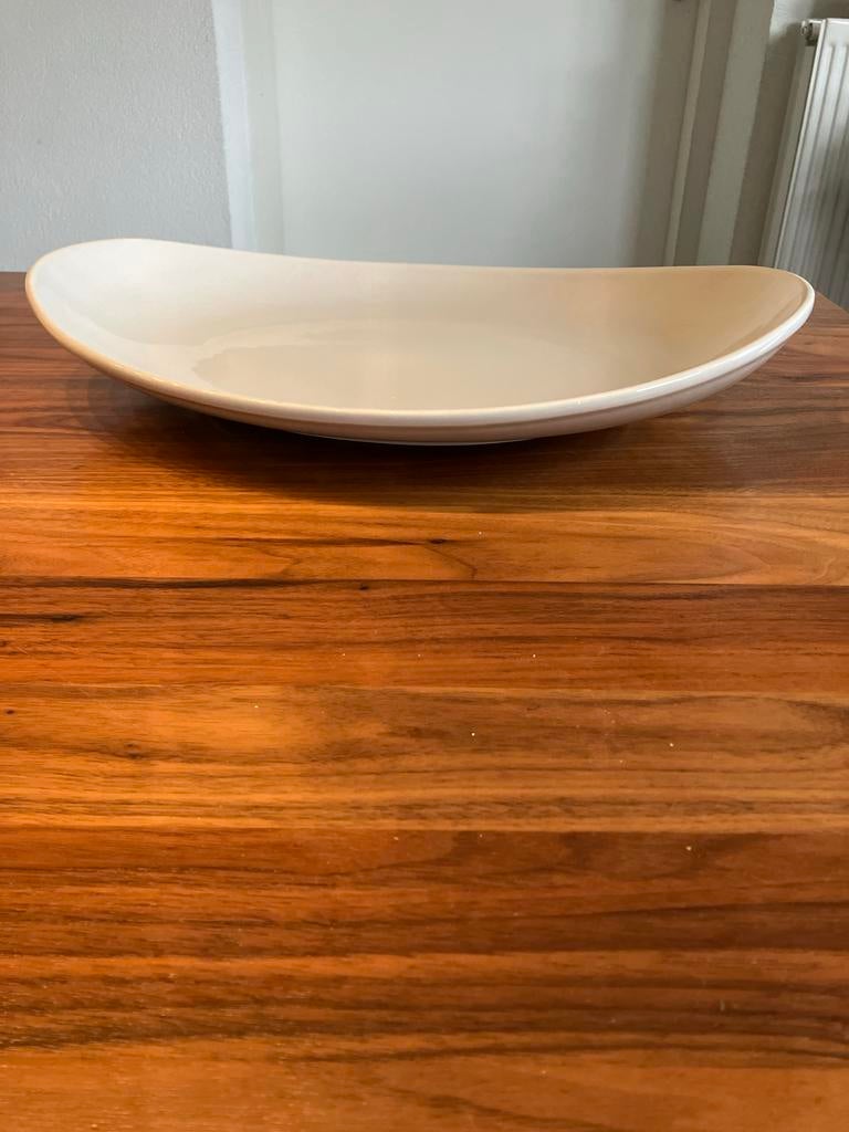 Grote Ikea Serveerschaal - Lichtgrijs - 47x36cm, Gebruikt, Schaal, Ophalen of Verzenden, Rechthoekig