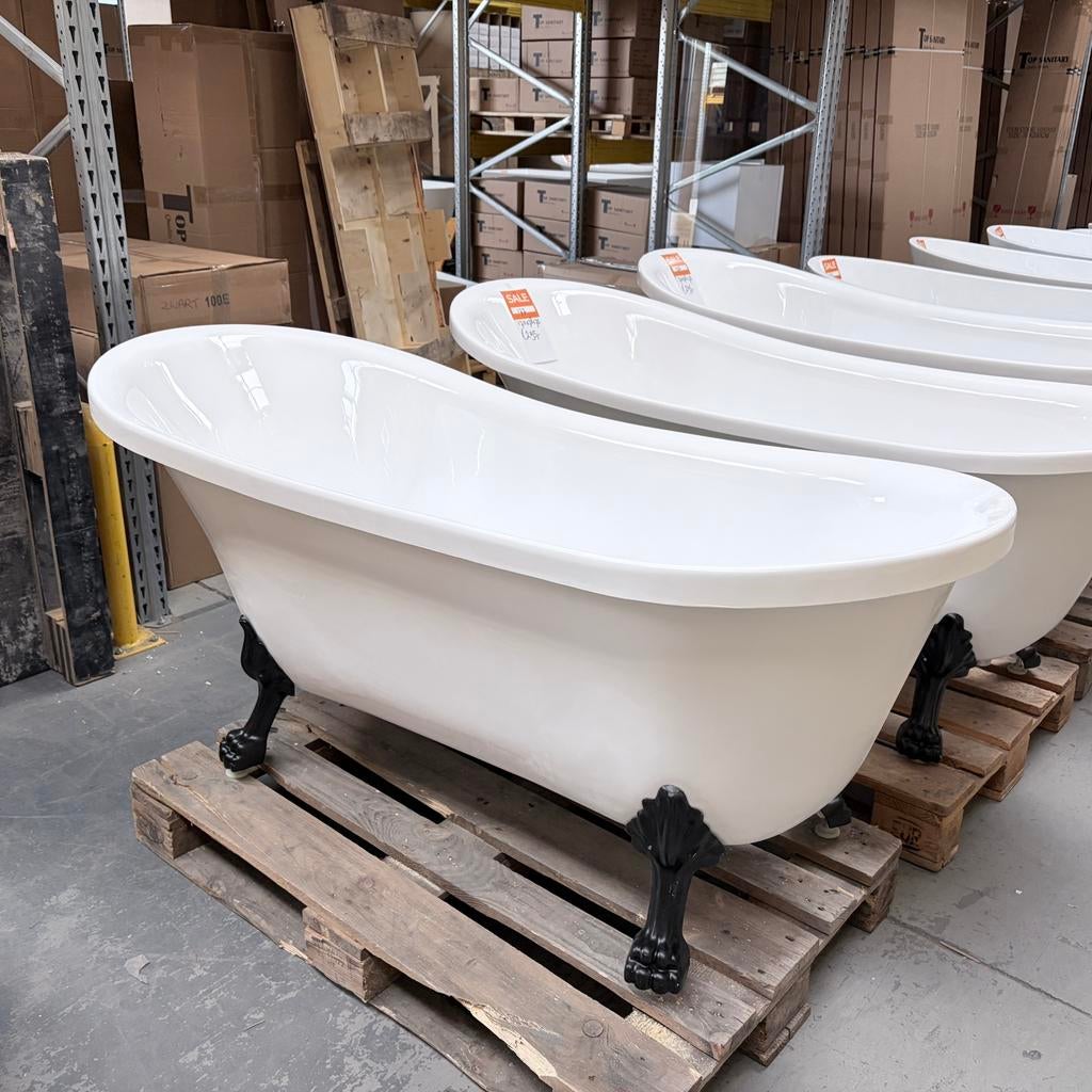 Showroommodel! - Laatste ligbad op pootjes 170 cm nr178, Ophalen of Verzenden, Zo goed als nieuw