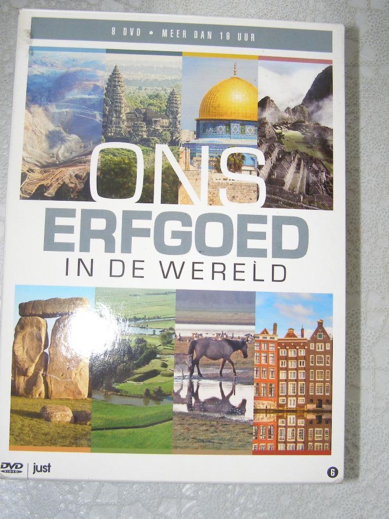 Ons Erfgoed in de Wereld,  ideaal voor studenten 8x DVD, Cd's en Dvd's, Dvd's | Documentaire en Educatief, Alle leeftijden, Boxset