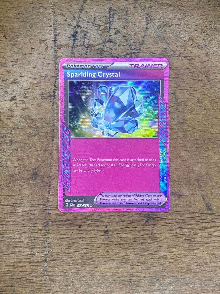 Sparkling Crystal 142 - Pokémon Tool #10, Ophalen of Verzenden, Zo goed als nieuw, Losse kaart, Foil