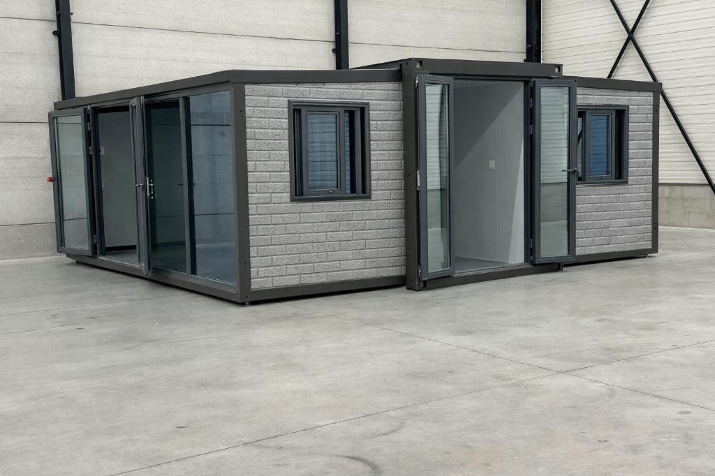 Luxe Tiny House Glaswand met 2 openslaande deuren, Tuin en Terras, Tuinhuizen, Nieuw, Tuinhuis, Metaal, 500 cm of meer, 400 cm of meer
