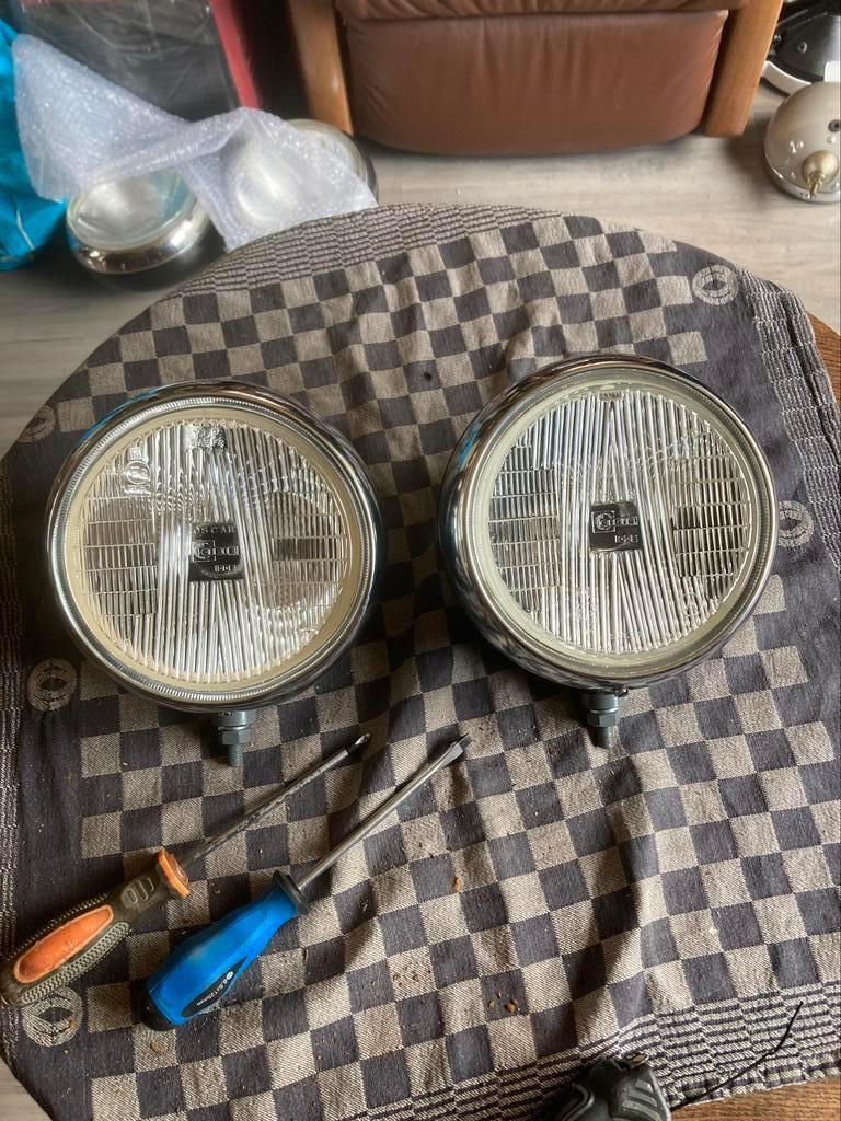 Oldtimer 2 Cibie Breedte stralers Oscar 18 cm, Auto-onderdelen, Verlichting, Ophalen of Verzenden, Gebruikt