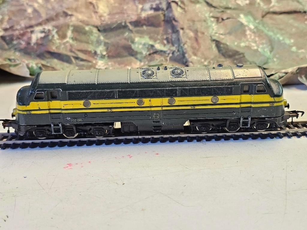 Modeltrein Ho Fleischmann1385 Belgische 202 lokomotief NMBS, Gebruikt, Fleischmann, Ophalen of Verzenden, Gelijkstroom