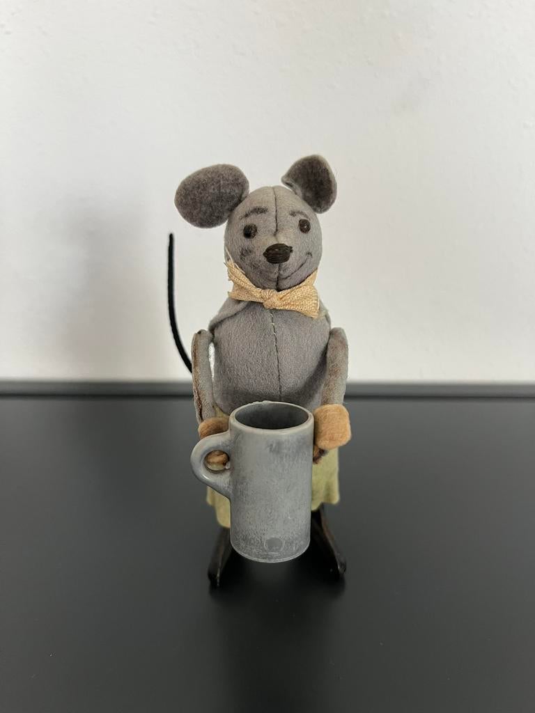 Schuco muis met bierpul, Antiek en Kunst, Antiek | Speelgoed, Ophalen of Verzenden