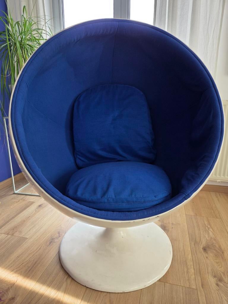 Gebruikte balstoel met lichte beschadigingen, Huis en Inrichting, Ophalen, Gebruikt, Stof, Retro