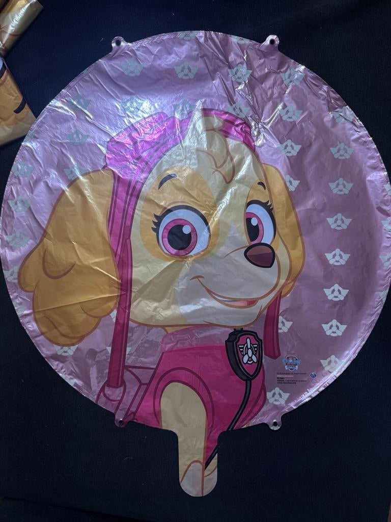 Paw patrol folie ballon rond 45cm, Ophalen of Verzenden, Nieuw, Versiering, Verjaardag