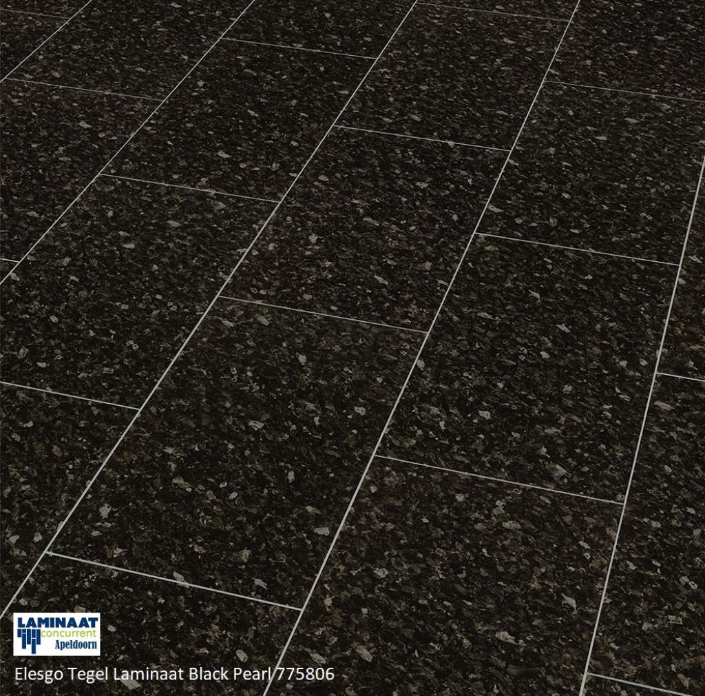 60m2 Tegel Laminaat Black Pearl Graniet 32cm breed  = €840, Nieuw, Grijs, Ophalen of Verzenden, Tegel laminaat vloer Graniet decor