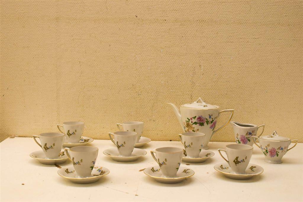 21 delig Jarolina Koffie servies 50192, Huis en Inrichting, Keuken | Servies, Gebruikt, Ophalen of Verzenden, Bord(en), Wedgwood