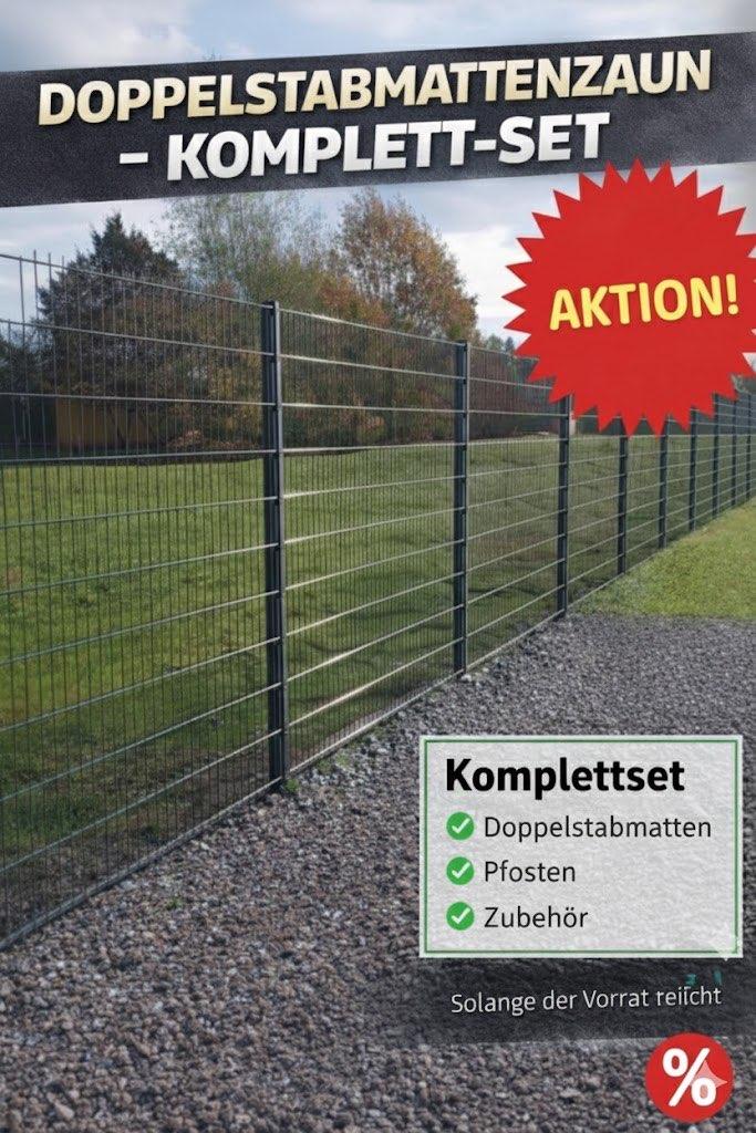 Hekwerk dubbelstaafmat SET 10m incl. palen/bevestiging, Tuin en Terras, Tuinhekken en Hekwerk, Ophalen, Nieuw, IJzer, Dubbelstaafmat hekwerk