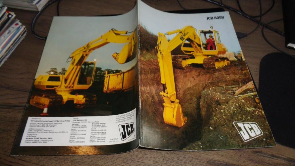 ZELDZAME Folder  JBC 805B  BAGGER  ,  3-1979, Verzenden, Zo goed als nieuw, Overige merken