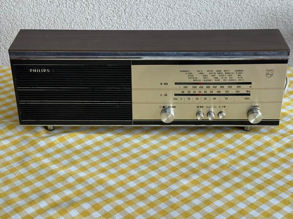 Oude lampen radio philips spelend vaste pr ophalen, Antiek en Kunst, Ophalen