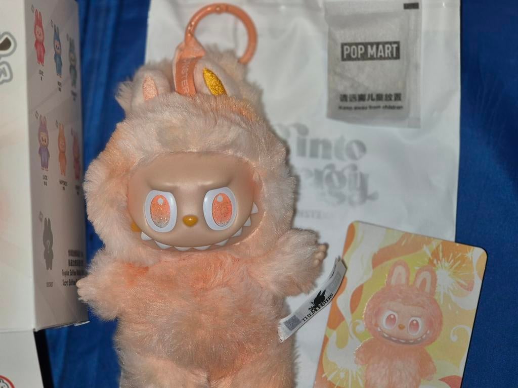 Popmart originele Labubu Happiness the Monsters tas hanger, Ophalen of Verzenden, Zo goed als nieuw