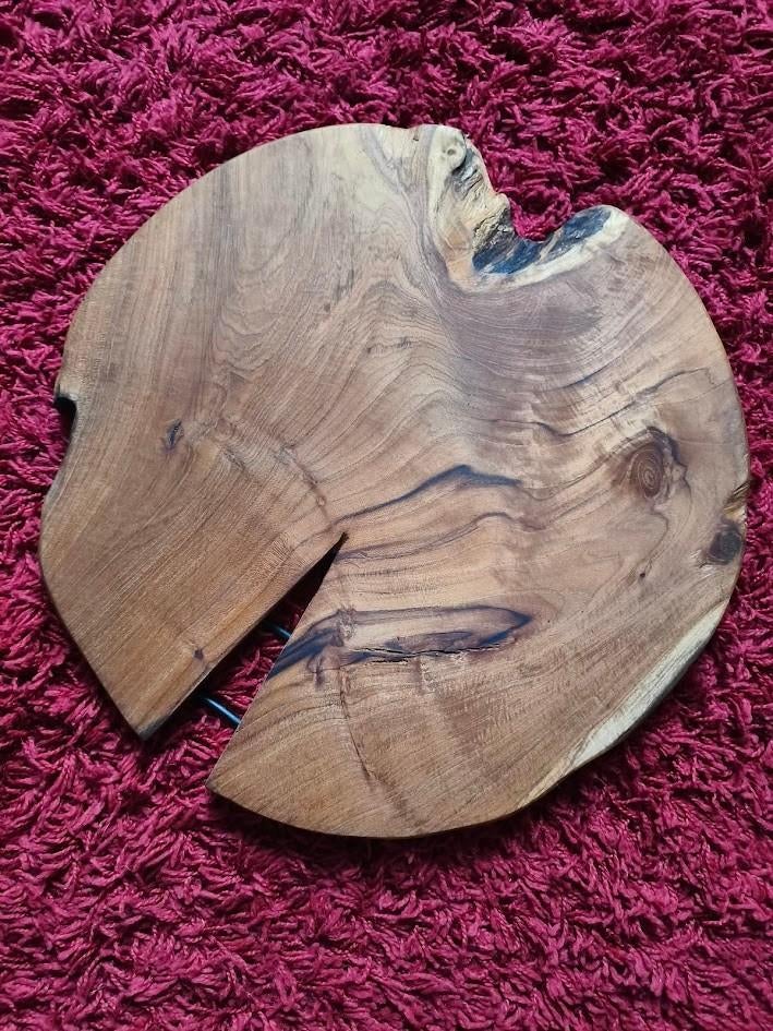 Teak houten boomschijf voor woondecoratie of serveren, Antiek en Kunst, Kunst | Beelden en Houtsnijwerken, Ophalen of Verzenden