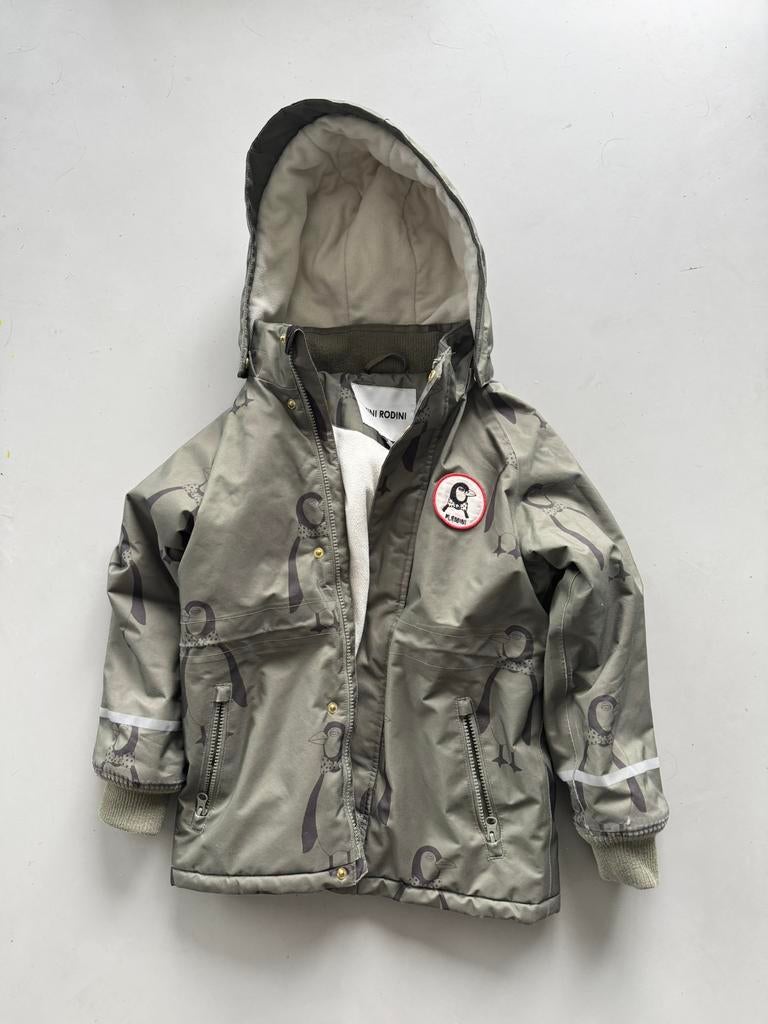 Mini Rodini Winterjas 128/134 Unisex, Gebruikt, Jongen of Meisje, Ophalen of Verzenden, Mini Rodini