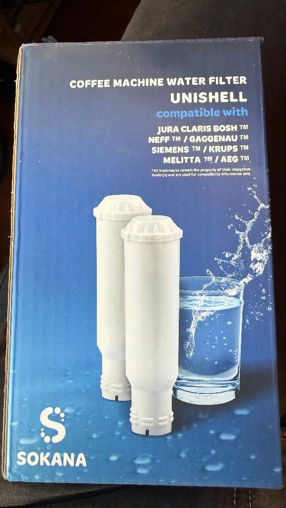 2-pack water filters voor koffie machine, Ophalen of Verzenden, Nieuw, Koffiemachine