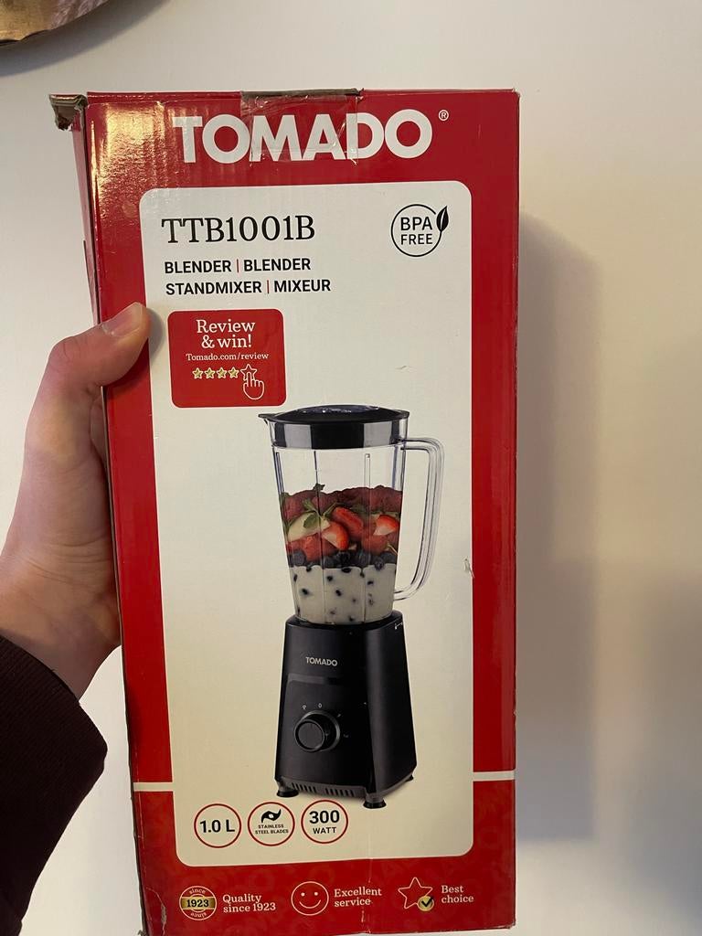 Tomado TTB1001B Blender - Nieuw in doos!, Ophalen of Verzenden, Nieuw, Blender