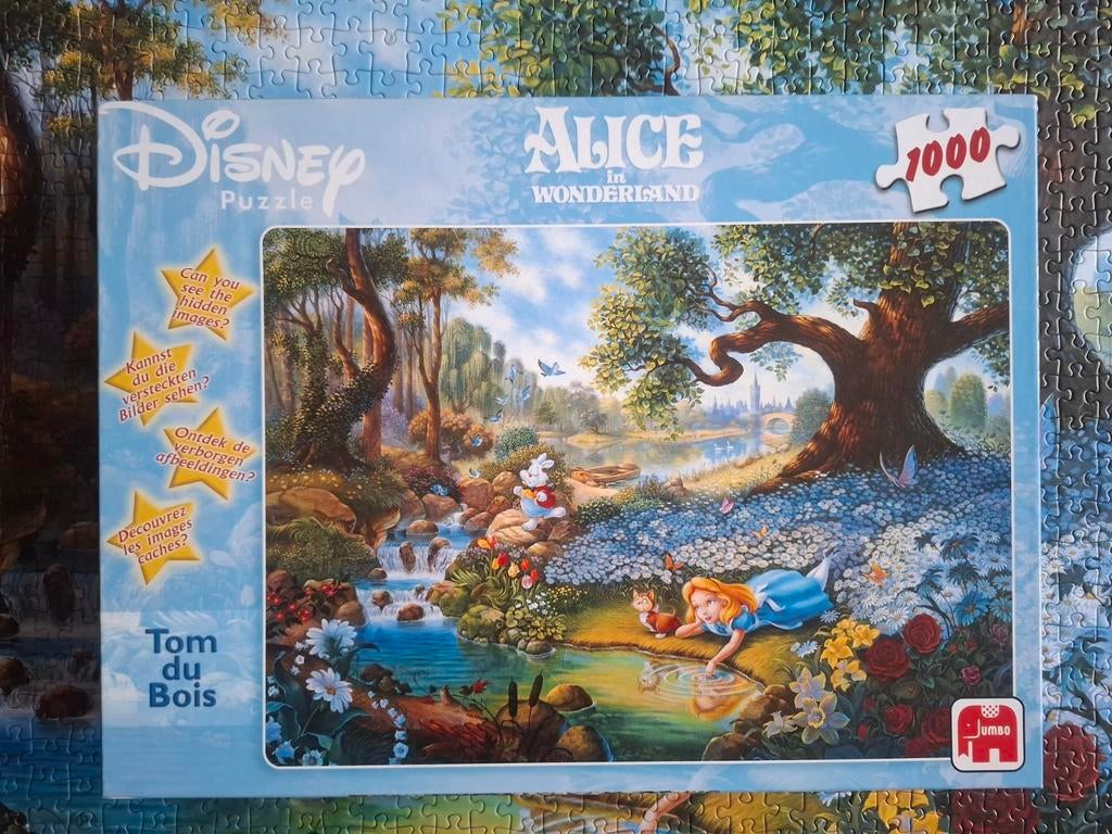 Jumbo Disney puzzel Tom Dubois, Alice in Wonderland, Ophalen of Verzenden, 500 t/m 1500 stukjes