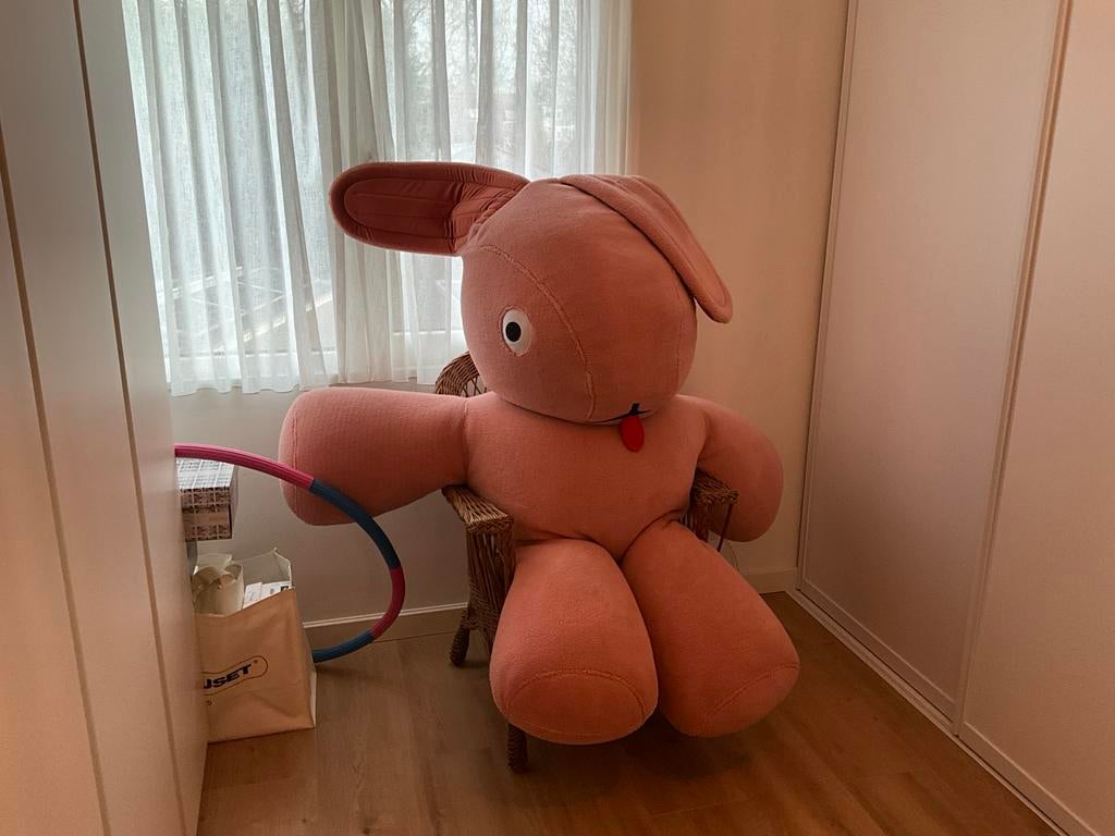 Fatboy CO9 XS Teddy Roze Knuffelkonijn, Huis en Inrichting, Zitzakken, Ophalen, Nieuw