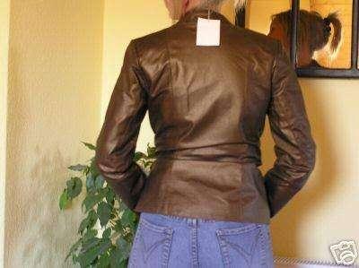 * Bronze Leren Bikerjack / Jas - Conley's * Mt. 38 * ZGAN *, Maat 38/40 (M), Bruin, Ophalen of Verzenden, Zo goed als nieuw