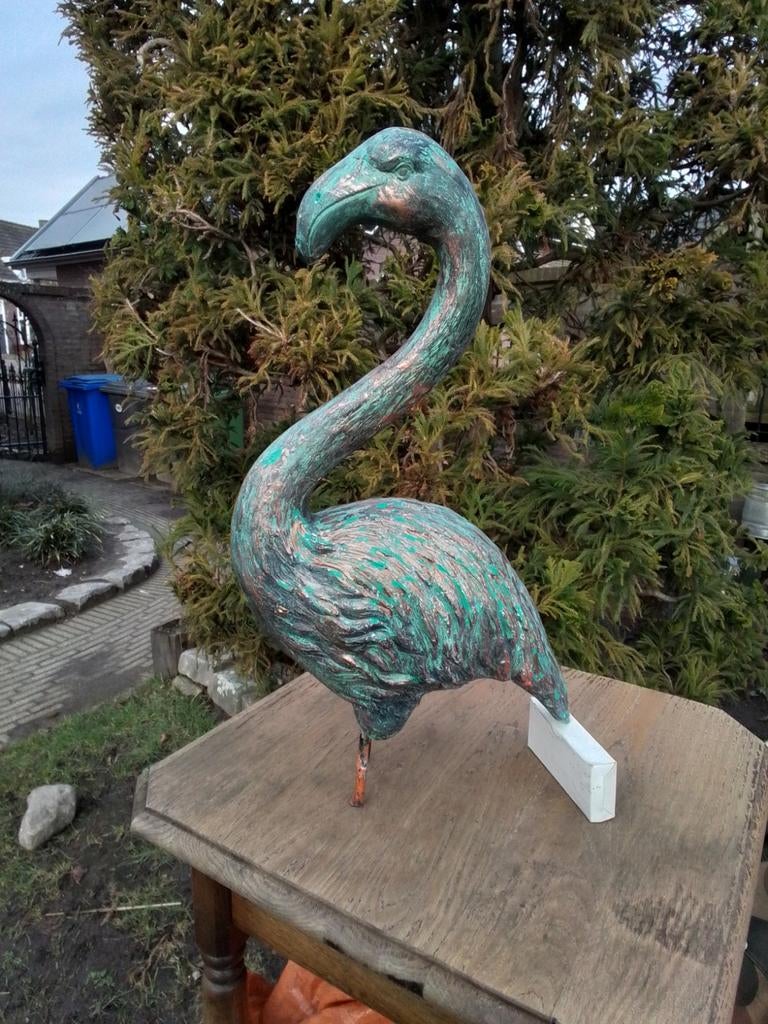 14852) flamingo  tuin decoratie   hoog 50cm, Ophalen of Verzenden