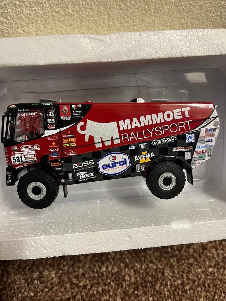 Dakar Renault K520 J.vanKasteren jr/MammoetRallysport 2019!!, Hobby en Vrije tijd, Modelauto's | 1:50, Ophalen of Verzenden, Nieuw
