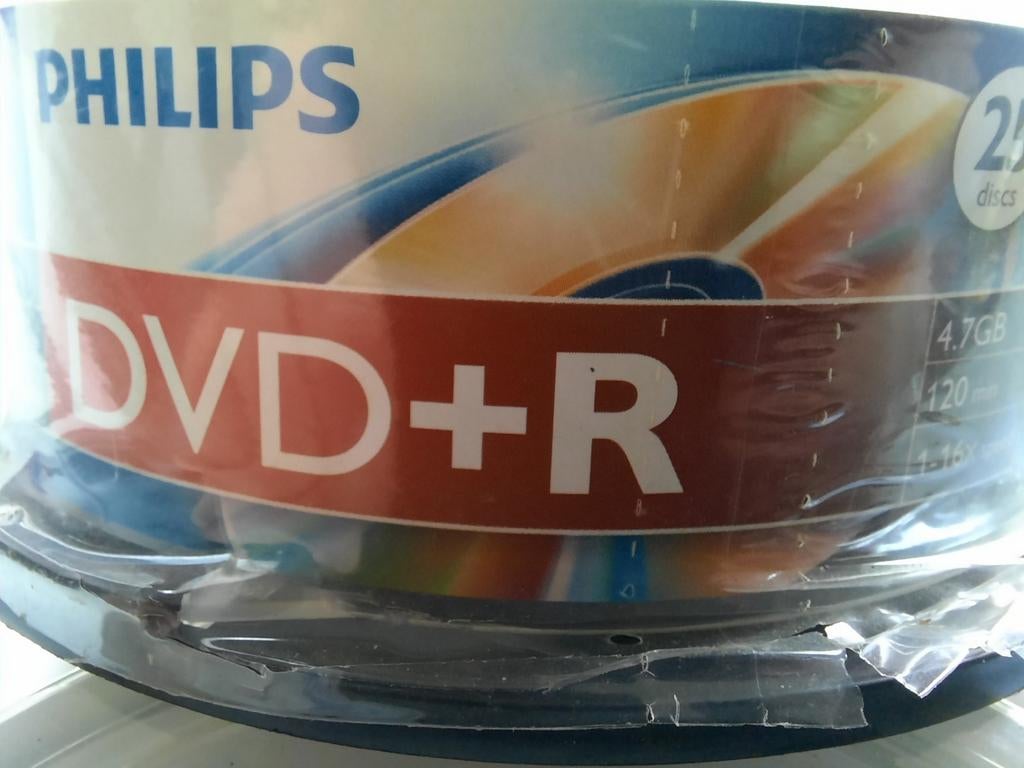 Philips DVD+R 25 stuks - Nieuw in verpakking, Computers en Software, Beschrijfbare discs, Nieuw, Ophalen of Verzenden, Dvd, Op spindel