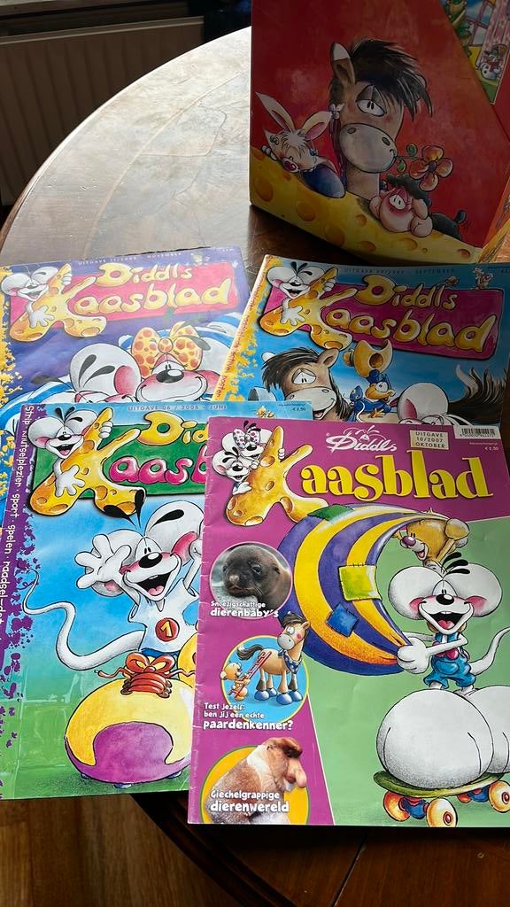 Diddle kaasblad strips, Verzamelen, Diddl, Verzenden, Gebruikt, Papier, Kaart of Schrift