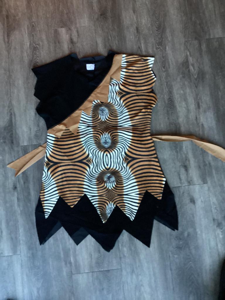 CARNAVALS JURK MET DIERENPRINT, Ophalen of Verzenden, Zo goed als nieuw, Maat 42/44 (L), Carnaval