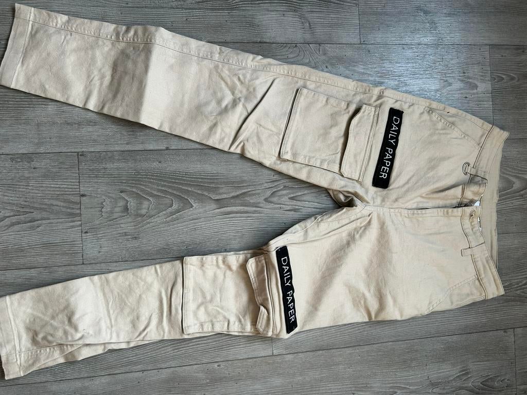 Daily paper broek, Ophalen of Verzenden, Zo goed als nieuw, Maat 46 (S) of kleiner, Beige