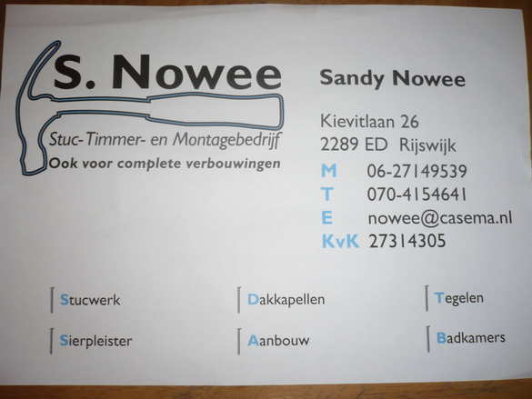 s.nowee onderhoudsbedrijf, Garantie